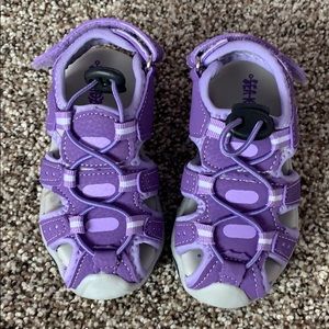 Brand new, never worn purple sandals.